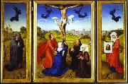 Rogier van der Weyden Crucifixion Triptych Spain oil painting artist